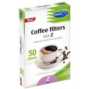Stella Filtre cafea hartie, nr. 2, 50 buc/cut STEX-0972