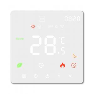 Tuya Termostat Inteligent incalzire electrica, TouchScreen, WIFI, Control prin Aplicatia, Wireless, Prindere in Doza de Perete, Control Vocal Google Home, Alexa, ALB  SmartWiz