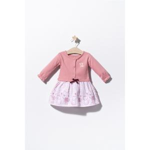 BabyJem Rochita pentru fetite cats, tongs baby (culoare: roz, marime: 9-12 luni)