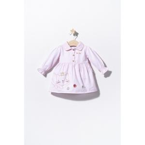 BabyJem Rochita pentru fetite pisicute, tongs baby (culoare: roz, marime: 6-9 luni)