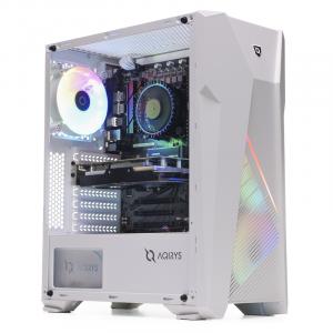 PC Garage Gaming Stormtrooper White, Intel i5-12400F 2.5GHz, 16GB DDR4, 500GB SSD, GTX 1650 4GB GDDR6, Iluminare RGB