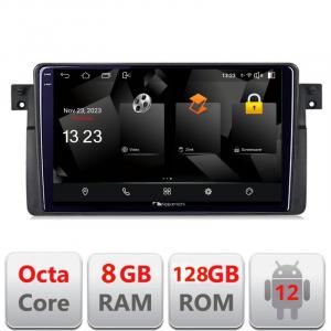 NAKAMICHI Navigatie BMW Seria 3 E46 Android 2K QLED 8GB RAM 128GB 4G DSP