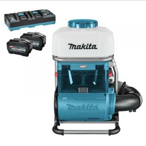 MAKITA Atomizor 15L, 14.3 m³/min, cu 2 acumulatori XGT 40Vmax 5Ah, incarcator dublu rapid