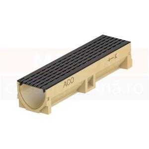 ACO Rigola Self Euroline din beton cu polimeri, cu gratar din fonta, tip Intercept, lungime 50cm, cod 38502310321