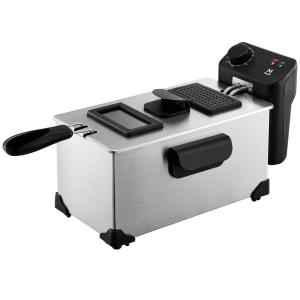 Mandine Friteuza MDF30S-18, 2200 W, capacitate cuva 3 Litri, pana la 1Kg cartofi, Inox