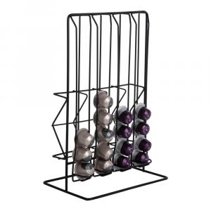 PT LIVING Suport pentru capsule de cafea negru Wired –