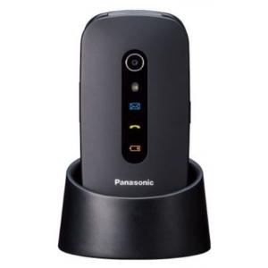Panasonic Telefon pentru Seniori KX-TU466EXBE, cu buton SOS, GPS (Negru)
