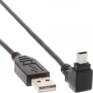 inline Accesoriu pentru imprimanta miniUSB (unghiular) 2m negru (34120)