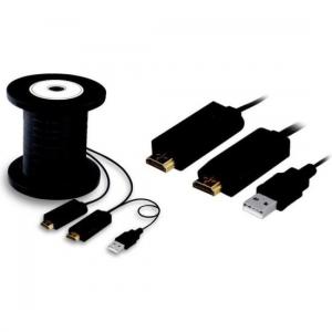 maclean Cablu, HDMI - HDMI, Negru