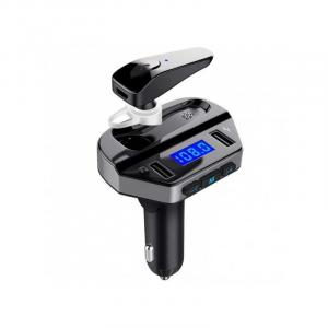 OEM Car Kit Bluetooth Dual USB cu Casca V6