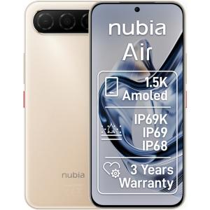 ZTE Nubia Air 5G, 1.5K AMOLED, 256GB, 8GB RAM, Dual SIM, 50MP AI Camera, Titanium Desert