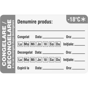 Label Print Etichete personalizate, PRODUSE CONGELATE, 75x50 mm, 1000 buc rola