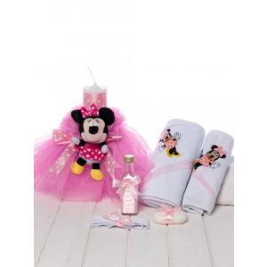 Selfevents Set Botez Fete Lumanare Si Trusou Minnie Mouse Cel Mai Bun Pret