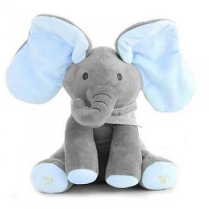 OEM Jucarie interactiva Elefant Miscator Cucu Bau , Peek a Boo , 32cm