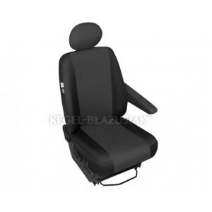 Kegel Polonia Husa scaun auto sofer Ares Trafic pentru Citroen Jumpy, Fiat Scudo, Ford Transit, Mercedes Vito, Opel Vivaro, Vw T6, cu decupaj cotiera pe partea stanga