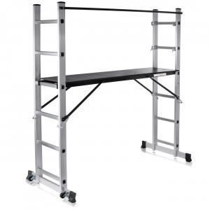 Martin Velo Schela de aluminiu pentru interioare cu roti, MAXCRAFT