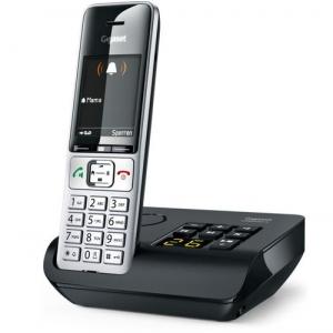 Gigaset Telefon DECT fara fir COMFORT 500A, SMS, Hands Free (Argintiu/Negru)