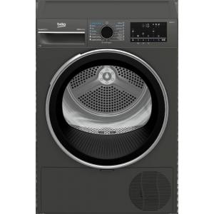 Beko B3T49233M EU, Pompa de caldura, 9 kg, Clasa D, EcoGentle, IronFinish, Iluminare interiora, Gri