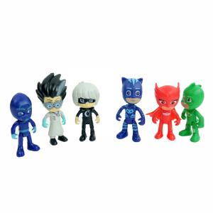 OEM Set 6 Figurine si 3 Accesorii Eroi in Pijamale