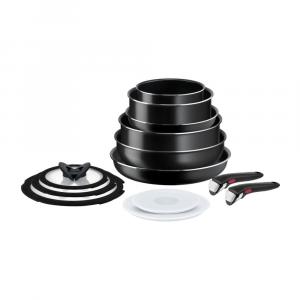 Tefal Set de vase pentru gÄu0083tit 13 buc. din aluminiu INGENIO EASY COOK & CLEAN BLACK L1549023 âu0080
