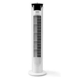 Black + Decker Appliances Ventilator turn alb fara telecomanda Black+Decker 81 cm 45 W