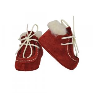 Nespecificat Botosei guler blana (Marime: 18, Culoare velur: Rosu Lollipop) BFOX10312/LB_Rosu_18