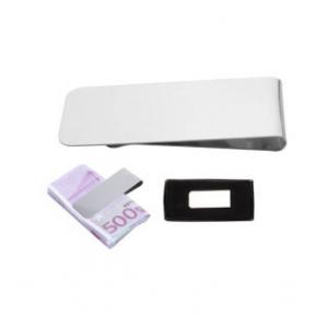 Zaragoo Clips de bani cromat