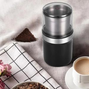 OEM Rasnita pentru cafea si condimente din inox, utilizare umeda si uscata, protectie la supraincalzire, detasabila, capacitate 100g, cutit incrucisat din otel, 200 W, material ABS, Negru