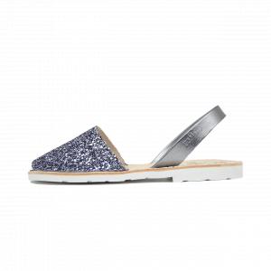 Avarca Mibo Sandale AVARCA din piele naturala - Glitter Antracit