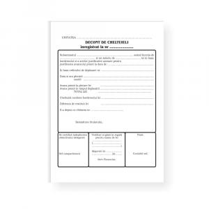  Decont cheltuieli, A5, tipar fata/verso, 100 file/carnet