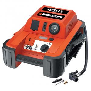 Black & Decker Robot pornire 12V/230V, starter 450Amp , compresor aer 120psi , lampa cu 3 leduri, iesire 12V DC si cabluri de 61cm Kft Auto