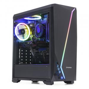 PC Garage Gaming Quinjet, Intel i5 12400F 2.5GHz, 16GB DDR4, 500GB SSD, RX 6600 8GB GDDR6, Iluminare RGB
