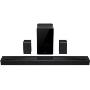 TCL Soundbar Q85H Pro, 7.1.4, 860W, Bluetooth 5.1, Dolby Atmos and DTS-Virtual:X, e-ARC (4K@120Hz), Subwoofer Wireless (Negru)