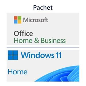 Microsoft Pachet Licență Windows 11 Home, OEM DVD + Licență Office Home and Business 2024 BOX