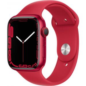 Apple Smartwatch Watch Series 7 GPS + Cellular 45mm Red Aluminium Case with Sport Band - Red
