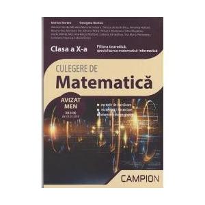 Matematica Clasa 10 Culegere De Probleme Trunchi Comun Curriculum Diferentiat Marius Burtea Georgeta Burtea Claudia Burtea Editura Carminis Esteto Ro