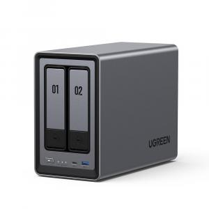 UGREEN NAS Statie pentru Management Continut Digital, 54TB, X86 Intel® N-100 12th Gen -  DXP2800 (25369) - Black