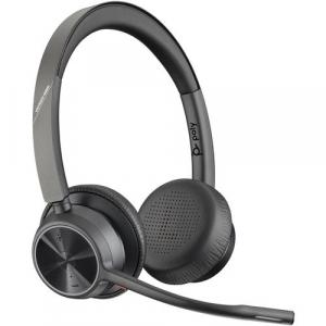 Poly Casca Voyager 4320 UC, USB-A, Bluetooth , Microfon, Negru