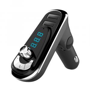 Techstar BF2020 Modulator FM® T16, Wireless, Bluetooth 3.0, Microfon Integrat, FM Transmitator, Voltaj Baterie, USB, Slot MicroSD, AUX