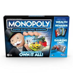 Monopoly Joc Super Electronic Banking, 2-4 jucatori, +8 ani, limba engleza