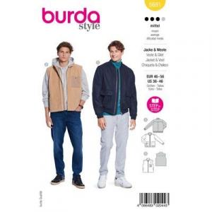 Burda Style Tipar Bluze Barbati 5681