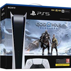 Sony Consola PlayStation 5 Digital Edition, 16GB RAM, 825 GB SSD + God Of War Ragnarok