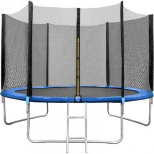 In One Trambulina cu plasa, 180 cm, scarita inclusa, maxim 120 kg, 3 ani+, Albastru