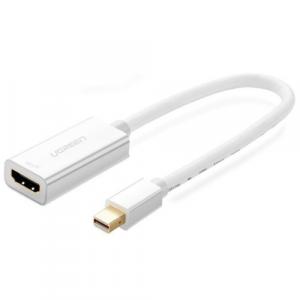 Cablu adaptor Mini DisplayPortUgreen 4K HDMI (mama) - (tata - Thunderbolt 2.0) alb