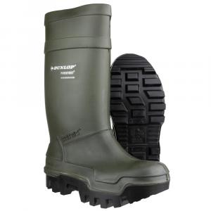 Dunlop Cizme de protectie PUROFORT TERMO GREEN S5 CI -50 C, cu bombeu metalic si lamela