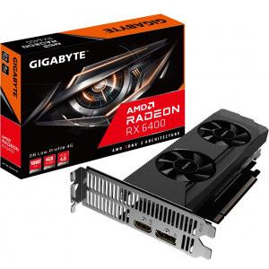 NVIDIA Placa video GIGABYTE D6 LOW PROFILE AMD Radeon RX 6400 4GB GDDR6 64-bit GV-R64D6-4GL