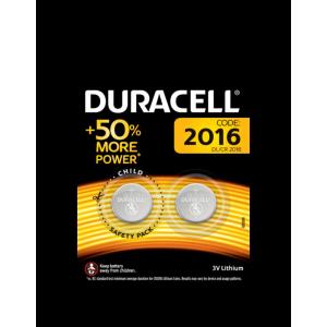 DURACELL Set Baterii CR2016 3V LITIU 20x1.6mm 2buc