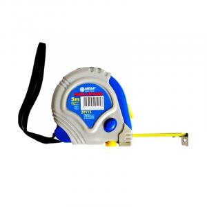 OEM Ruleta Mega cauciucata, 5 m, 3 blocaje, 5 mm x 19 mm
