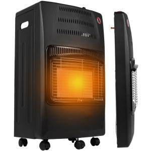 Maltec Soba pe Gaz Butelie GPL Pliabila, 3 Trepte Incalzire, Putere 4200W, Portabila pe Roti, Aprindere Automata, Incalzitor Ceramic, Regulator si Furtun Gaz