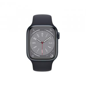 Apple Smartwatch Watch 8 GPS, 45mm, Carcasa Midnight Aluminium, Midnight Sport Band